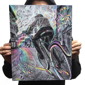 "Cycledelic" - Limited Edition Print of 50 and Canvas Print Options